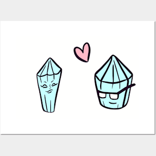 Crystal lovers Posters and Art